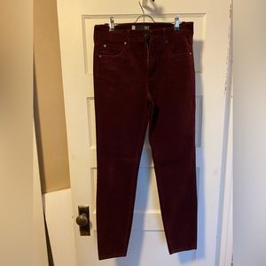 Kut From The Kloth Dark Purple Corduroy Pants